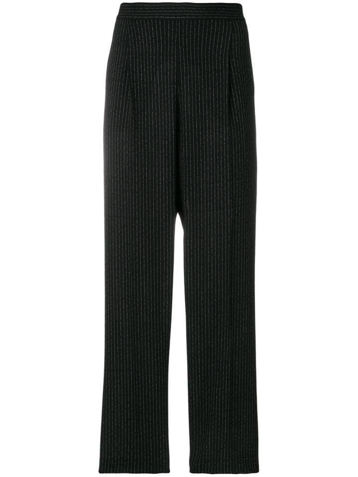 Boutique Moschino Wide Leg High Trousers - Black