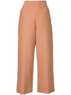 Rachel Comey Cropped Wide-leg Trousers - Pink & Purple