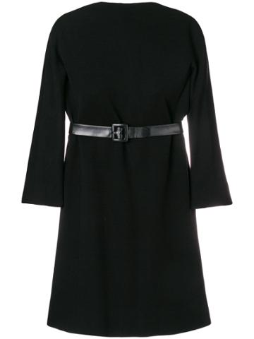Balenciaga Vintage 1967 Three-quarter Sleeves Dress - Black