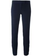 Joseph Buttoned Detail Cropped Trousers - Blue