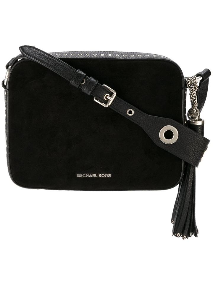 Michael Michael Kors Large 'brooklyn' Camera Crossbody Bag, Women's, Black