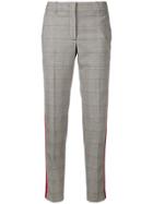 Ps By Paul Smith Checked Cropped Trousers - Grey