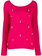 Liu Jo Crystal-embellished Jumper - Pink