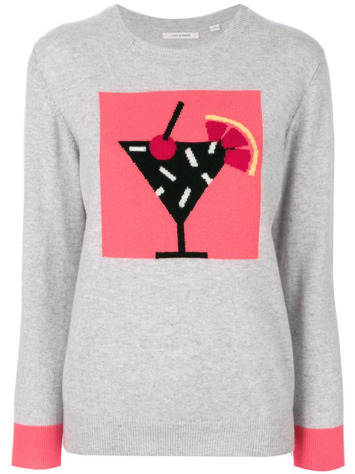 Chinti & Parker Cocktail Framed Jumper - Grey