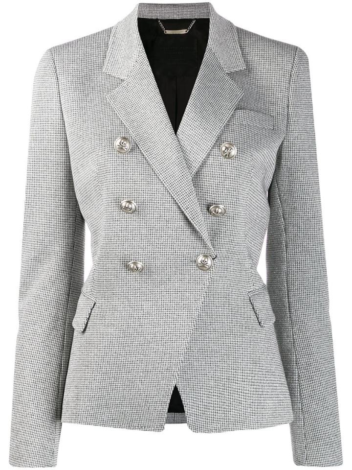 Philipp Plein Patterned Blazer - Grey