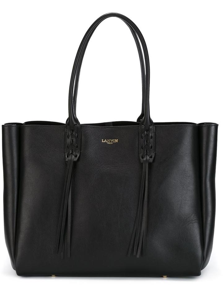 Lanvin Fringed Tote, Women's, Black