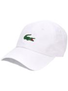 Lacoste Logo Print Baseball Cap - White