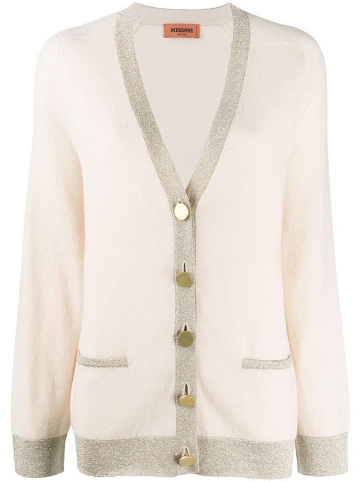 Missoni Long Sleeve Knit Cardigan - Neutrals