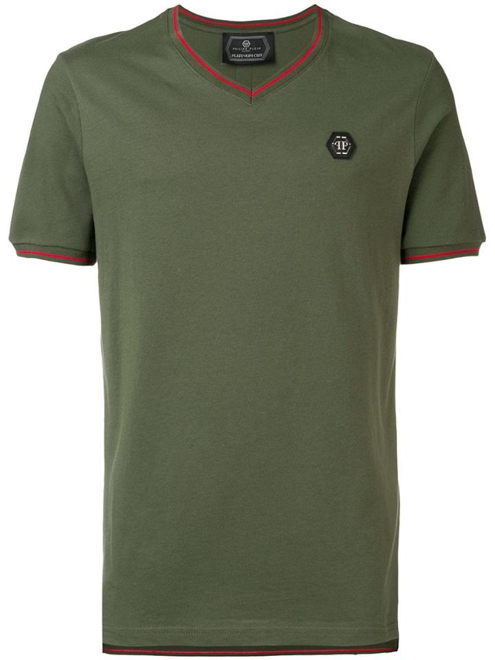 Philipp Plein V-neck T-shirt - Green
