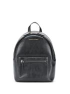 Brunello Cucinelli Logo Zipped Backpack - Black