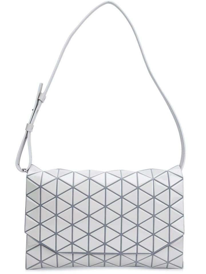 Bao Bao Issey Miyake Geometric Shoulder Bag, Women's, White, Pvc