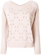 Zanone Perforated Knit Top - Nude & Neutrals