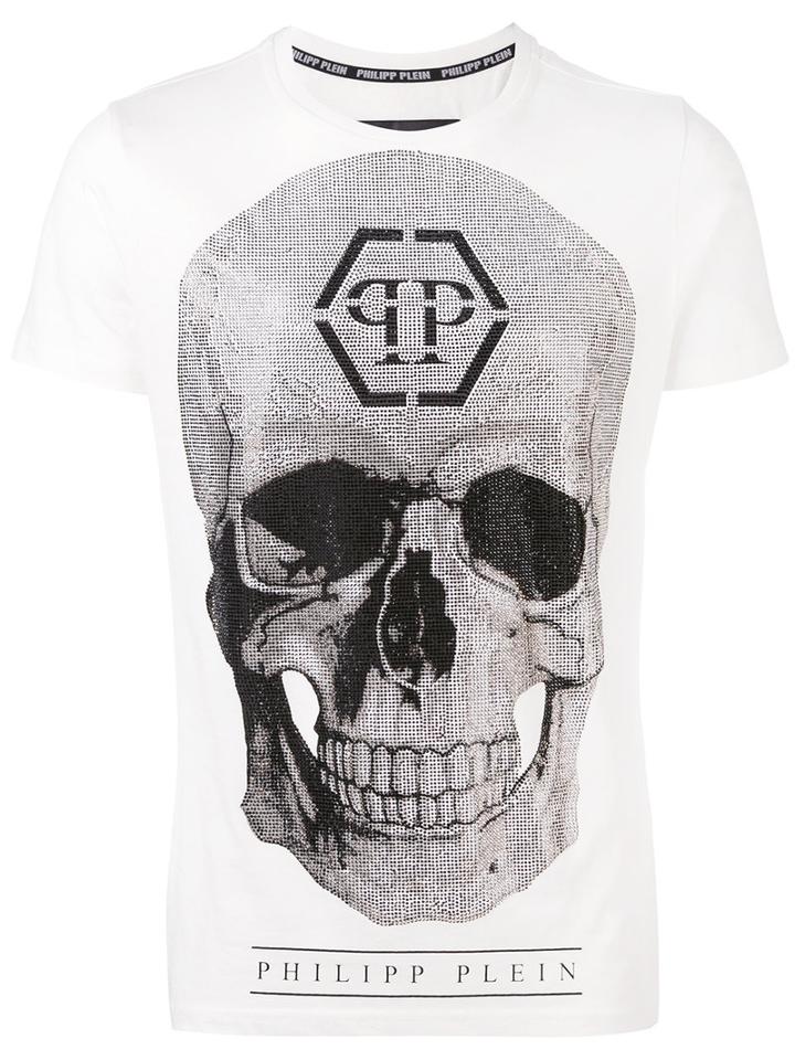 Philipp Plein - Skull Print T-shirt - Men - Cotton - M, White, Cotton