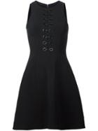 Yigal Azrouel Lace Up Front Dress