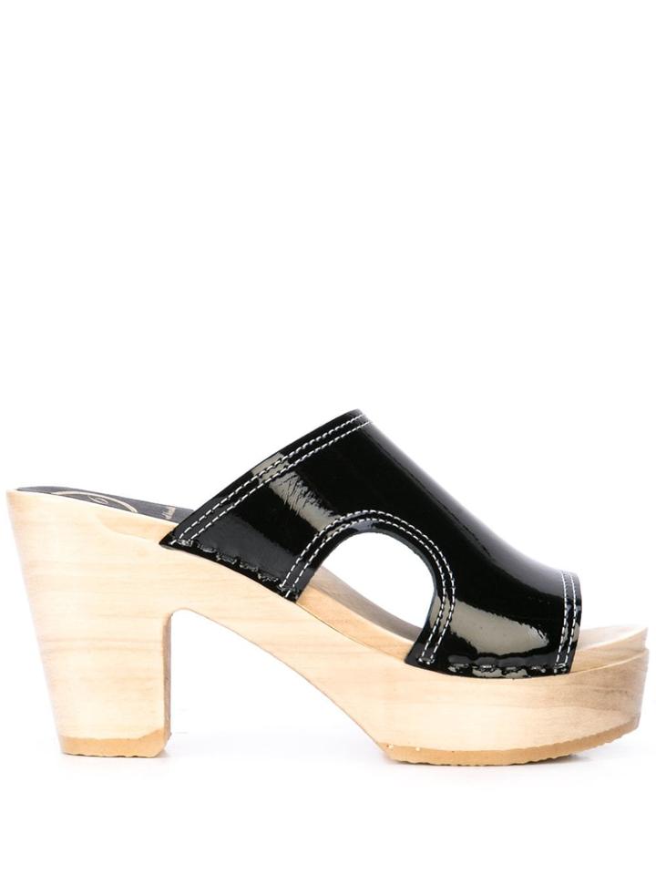 No.6 Alexis Cut-out Heeled Sandals - Black