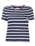Tommy Jeans Striped Fitted T-shirt - Blue