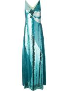 Emilio Pucci Sequin Evening Dress - Blue