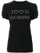 Love Moschino 100% Love T-shirt - Black