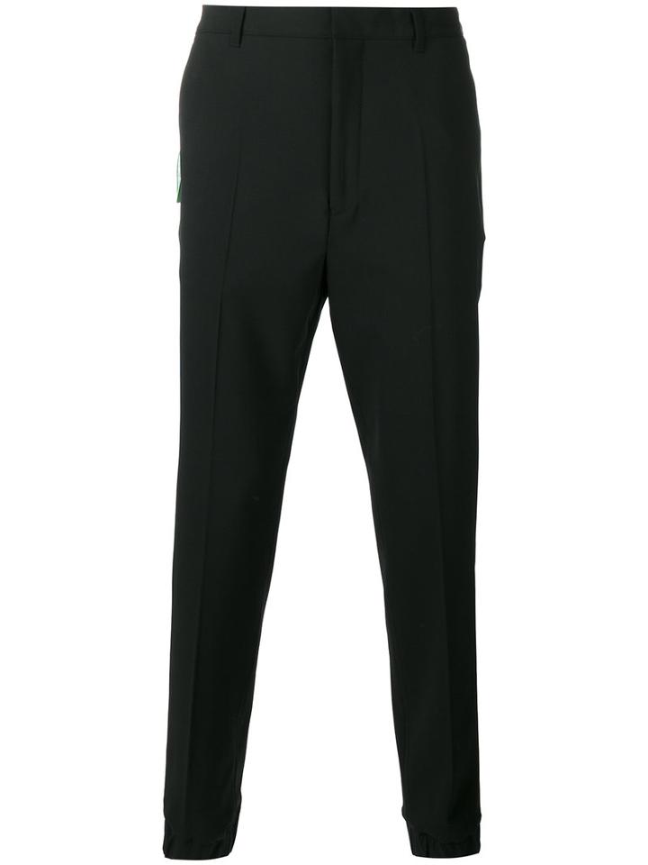 Kenzo Tapered Trousers, Men's, Size: 46, Black, Cotton/wool/spandex/elastane