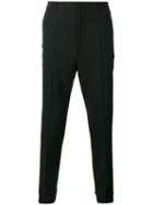Kenzo Tapered Trousers, Men's, Size: 46, Black, Cotton/wool/spandex/elastane