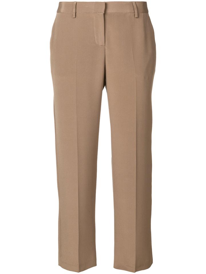 Tonello Cropped Trousers - Brown