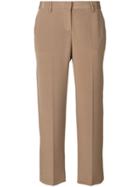 Tonello Cropped Trousers - Brown