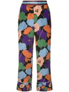 Nº21 Colourblock Floral Trousers - Multicolour
