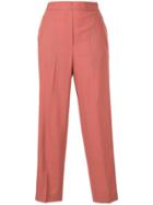 Tomorrowland Cropped Straight-leg Trousers - Pink