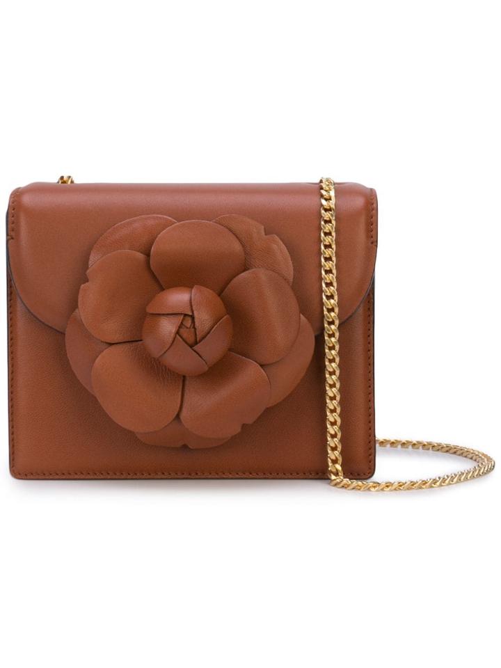 Oscar De La Renta Tro Mini Crossbody Bag - Brown