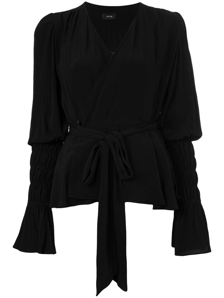 G.v.g.v. Wrap Blouse - Black