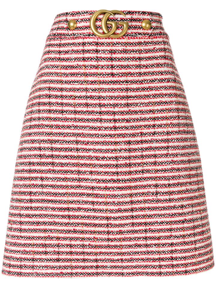 Gucci Striped Tweed Skirt - Multicolour