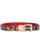 Dolce & Gabbana Eopard Print Belt