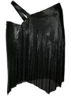 Fannie Schiavoni Wrap-design Chainmail Skirt - Black