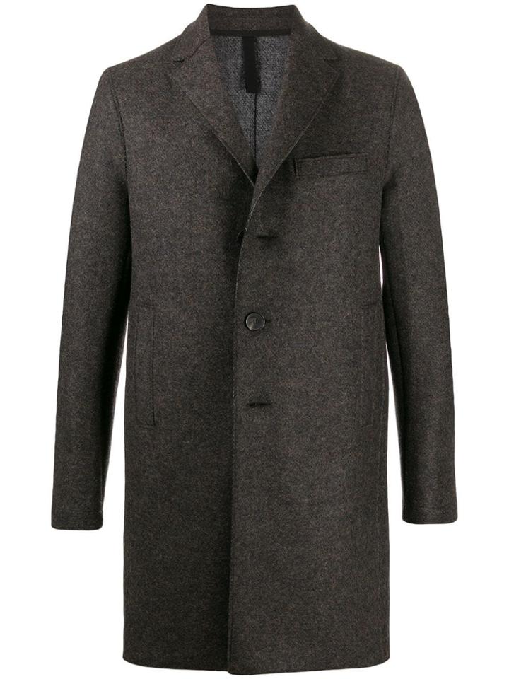 Harris Wharf London Single-breasted Coatnotch - Brown