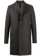 Harris Wharf London Single-breasted Coatnotch - Brown