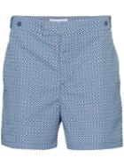 Frescobol Carioca Ipanema Print Swim Shorts - Blue