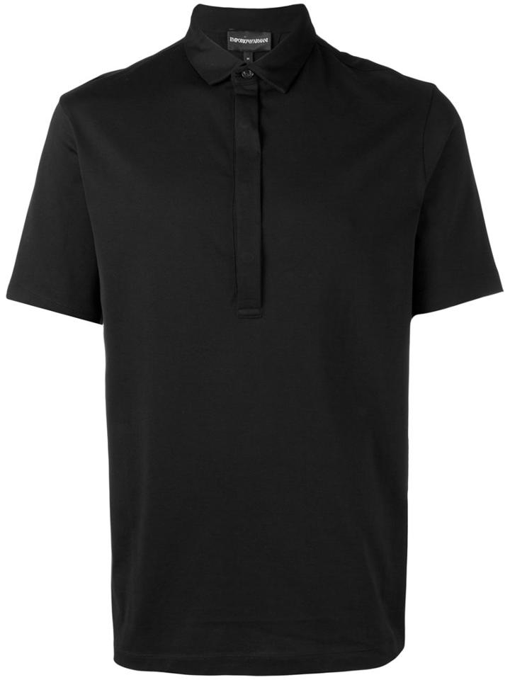 Emporio Armani - Polo Shirt - Men - Cotton - S, Black, Cotton