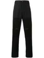 Lanvin Patch Straight-leg Trousers, Men's, Size: 46, Blue, Cotton