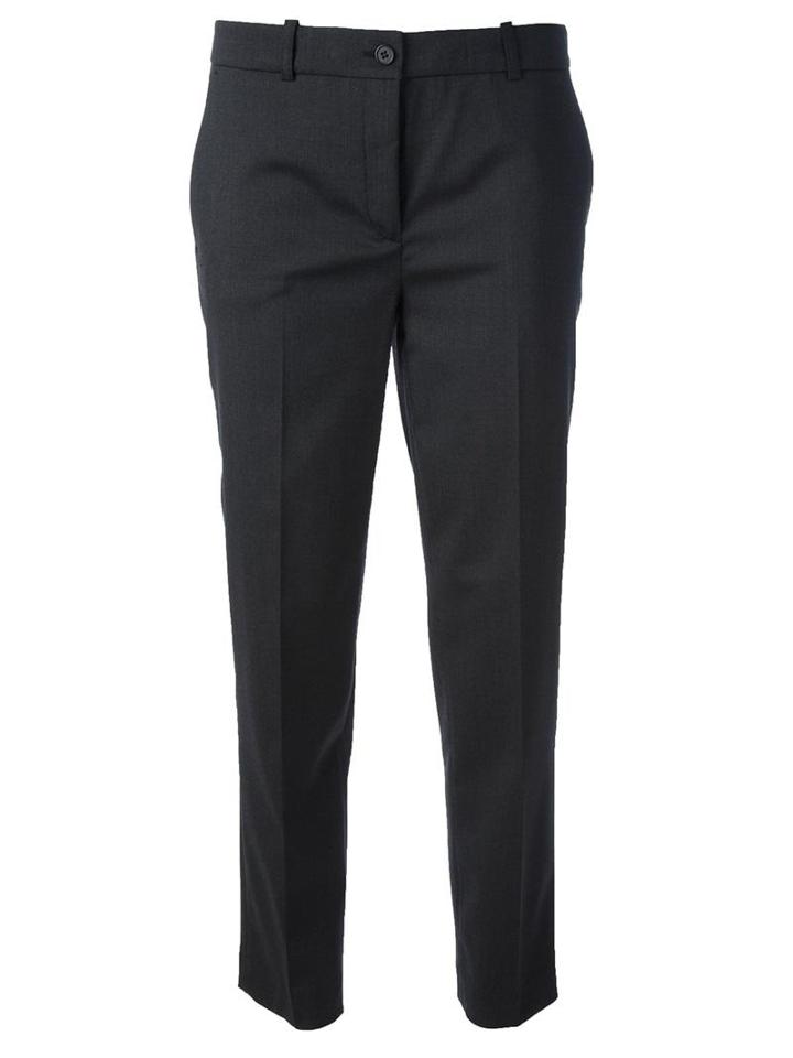 Jil Sander Navy Cropped Narrow Trouser