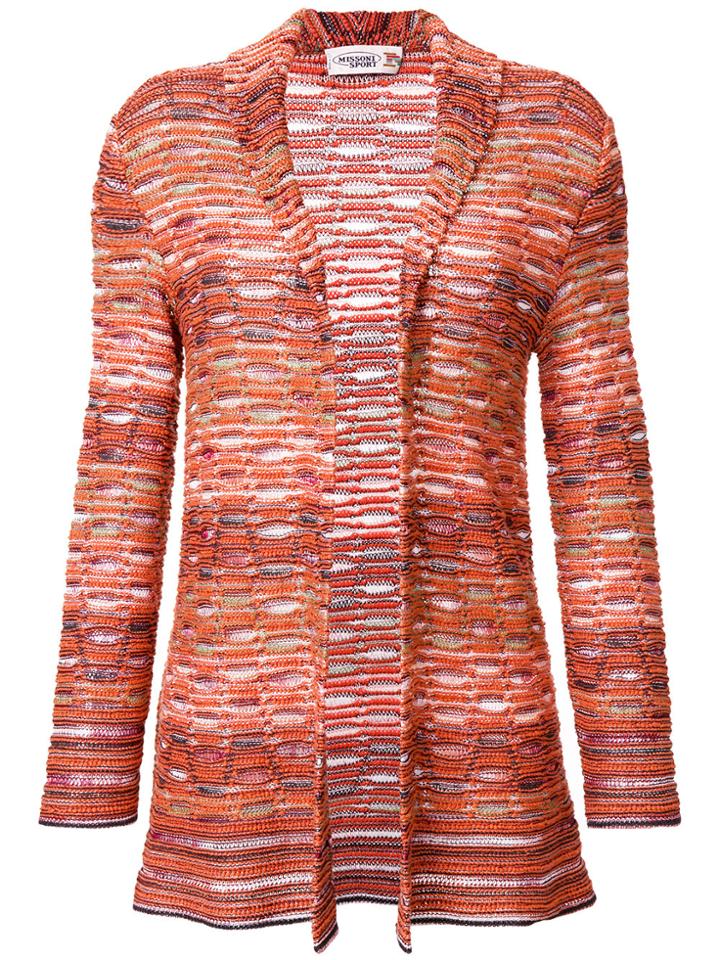Missoni Vintage Knitted Open Front Cardigan - Yellow & Orange