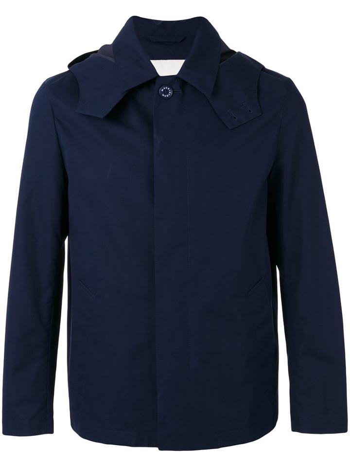 Mackintosh Hooded Jacket, Men's, Size: 44, Blue, Cotton