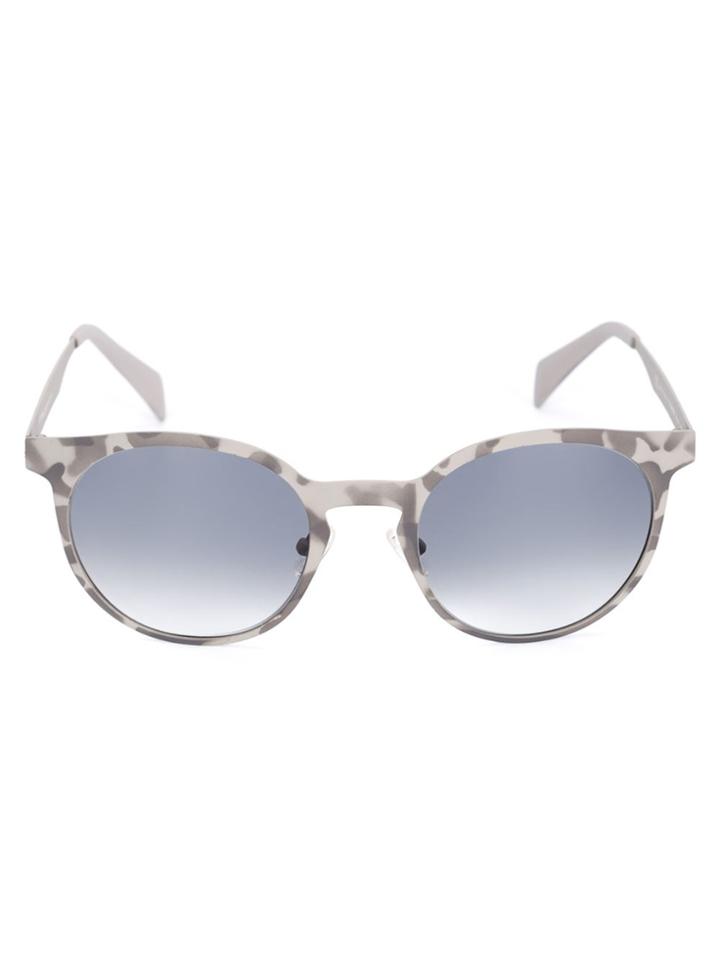 Italia Independent Camouflage Print Sunglasses - Grey