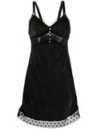 Versace Jeans Couture Lace-detail Dress - Black
