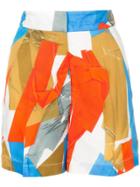 Ports 1961 Abstract Print Shorts - Multicolour