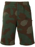 Off-white Camouflage Track Shorts - Green