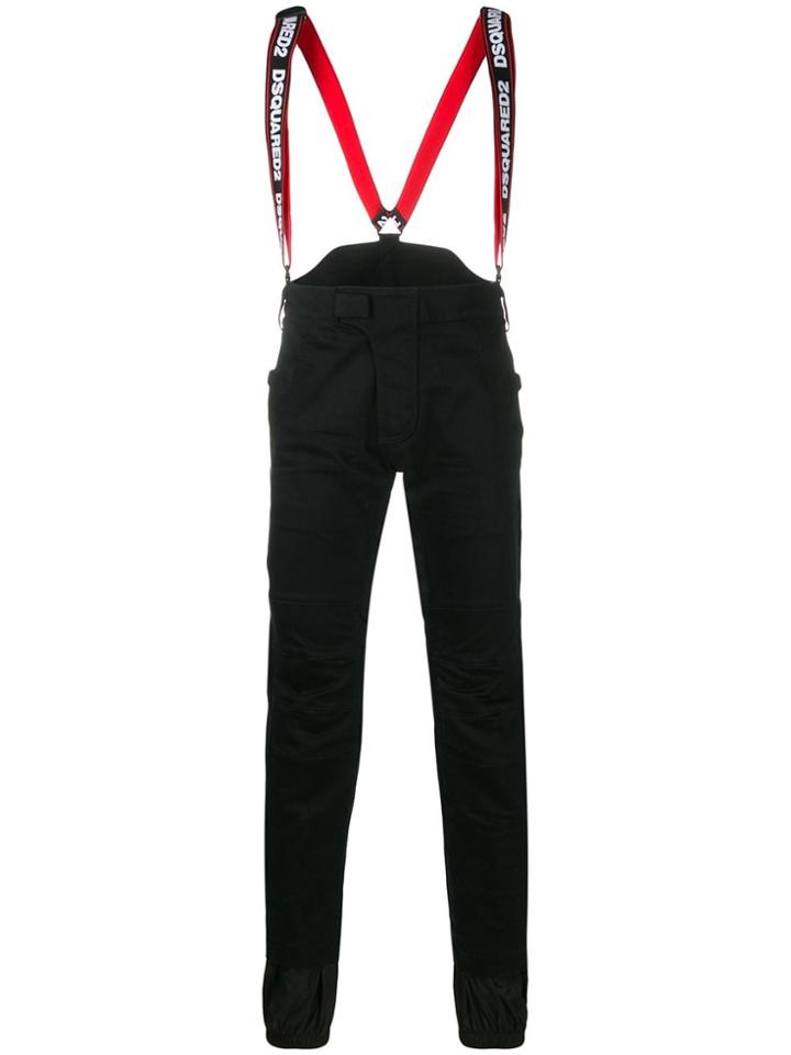 Dsquared2 Logo Suspenders Ski Trousers - Black