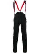 Dsquared2 Logo Suspenders Ski Trousers - Black