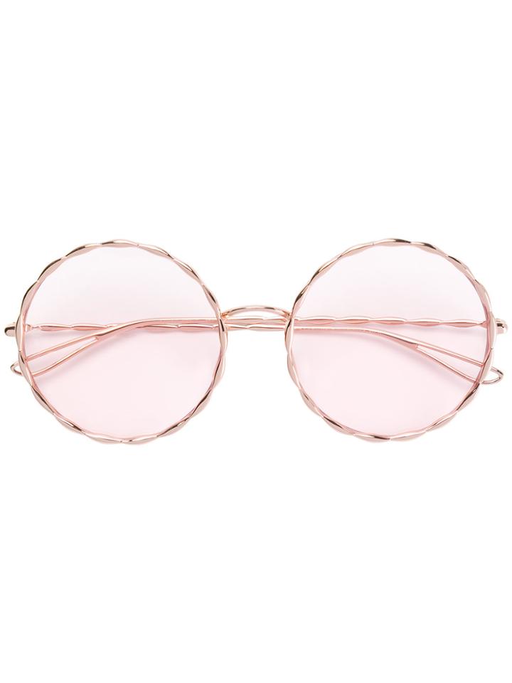 Elie Saab Chaine Sunglasses - Metallic