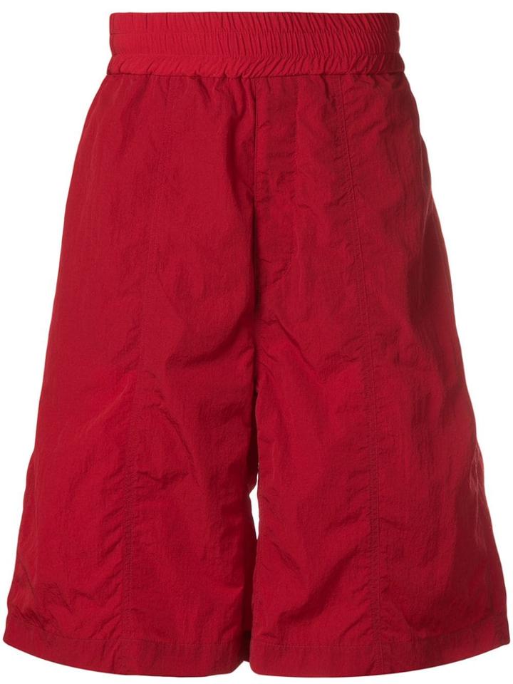 Ami Alexandre Mattiussi Oversized Track Shorts - Red