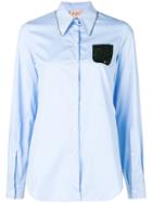 No21 Crystal & Sequin Embellished Shirt - Blue